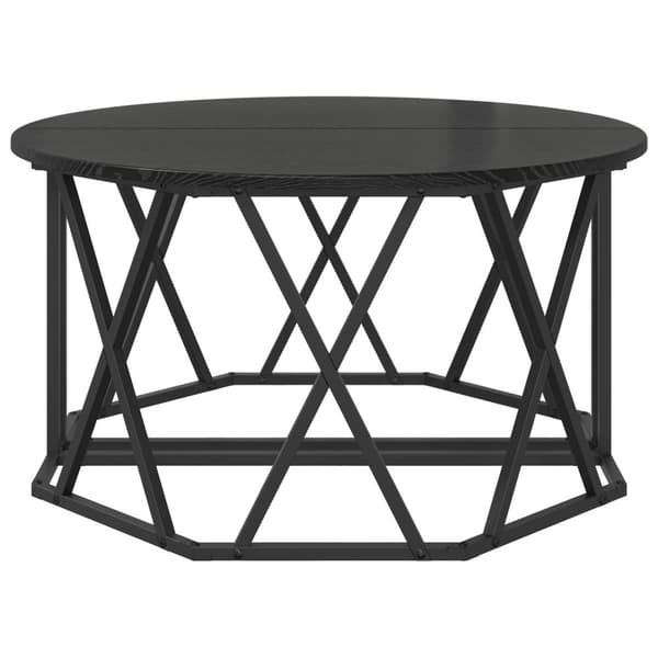 vidaXL Kaffebord svart eik 80x80x42 cm laget av tre