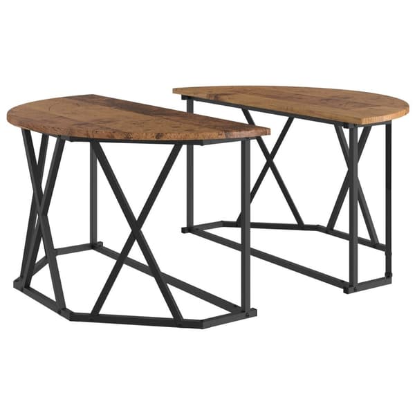 vidaXL Kaffebord Gammelt Tre 80x80x42 cm Ingeniørtre