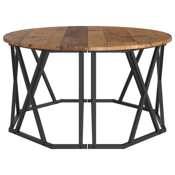 vidaXL Kaffebord Gammelt Tre 80x80x42 cm Ingeniørtre