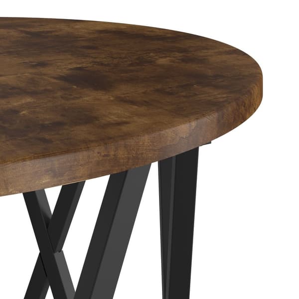 vidaXL Røget Egetræ Massivt Egetræ, Metal Medium Robust Byggeri