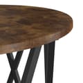 Miniatyrbillede 10 af 11: vidaXL Røget Egetræ Massivt Egetræ, Metal Medium Robust Byggeri
