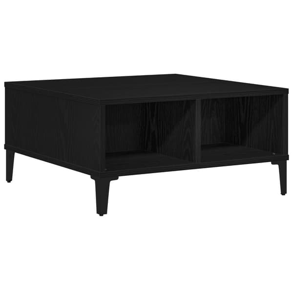 vidaXL Kaffebord Svart Eik 60x60x30 cm Konstruert Tre