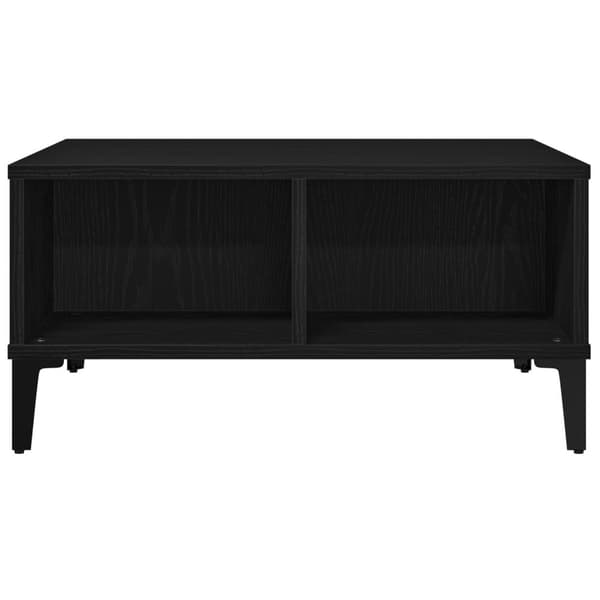 vidaXL Kaffebord Svart Eik 60x60x30 cm Konstruert Tre