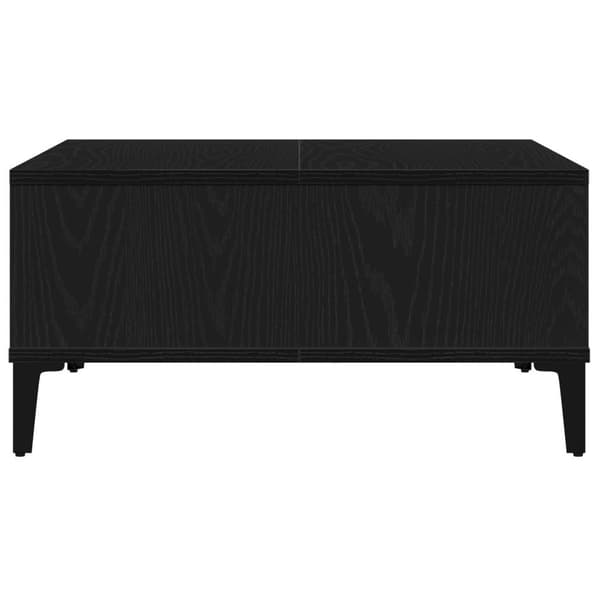 vidaXL Kaffebord Svart Eik 60x60x30 cm Konstruert Tre