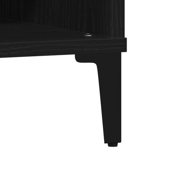 vidaXL Kaffebord Svart Eik 60x60x30 cm Konstruert Tre