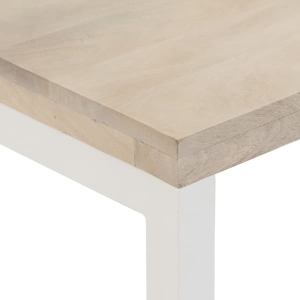 vidaXL Konsollbord brun 110x35x76 cm heltre mango og jern