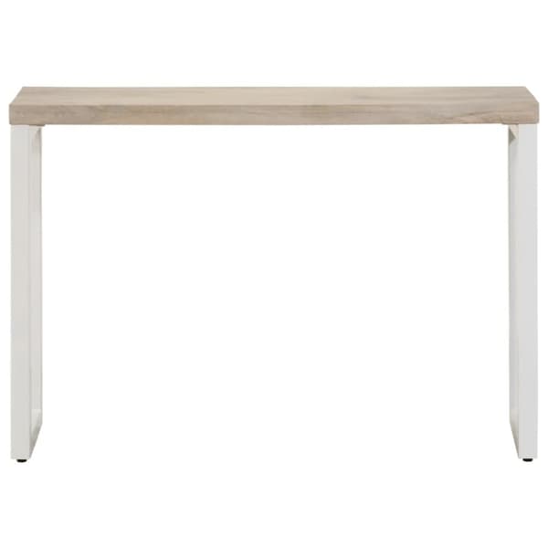 vidaXL Konsollbord brun 110x35x76 cm heltre mango og jern