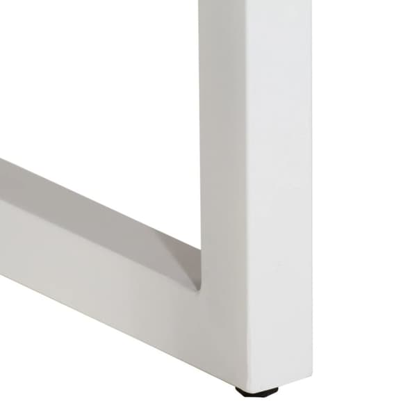 vidaXL konsolbord 110x35x76 cm massivt mangotræ og jern brun