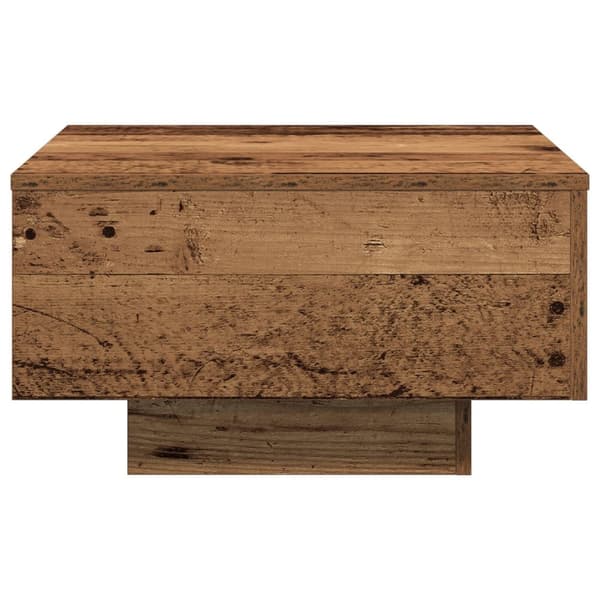 vidaXL Soffbord Gammalt Trä Trä Hållbart Kaffe Bord Fyrkantigt