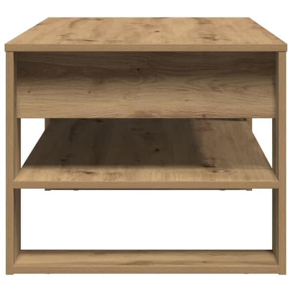 vidaXL Sofabord Artisan egetræ Massivt egetræ Medium Sofabord