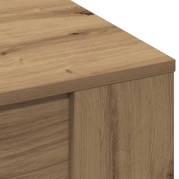 vidaXL Kaffe bord Artisan Eik 102x55x45 cm Konstruert Tre