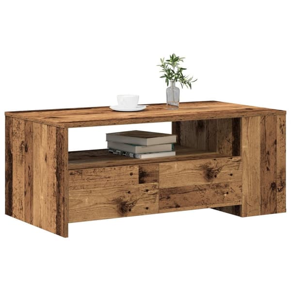 vidaXL Kaffebord Gamle Tre 102x55x43,5 cm Konstruert Tre