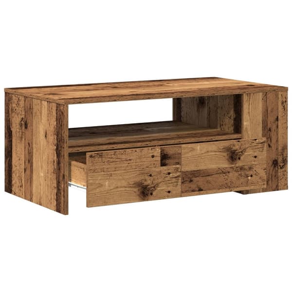 vidaXL Kaffebord Gamle Tre 102x55x43,5 cm Konstruert Tre