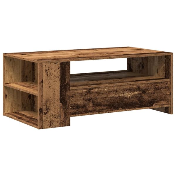 vidaXL Kaffebord Gamle Tre 102x55x43,5 cm Konstruert Tre