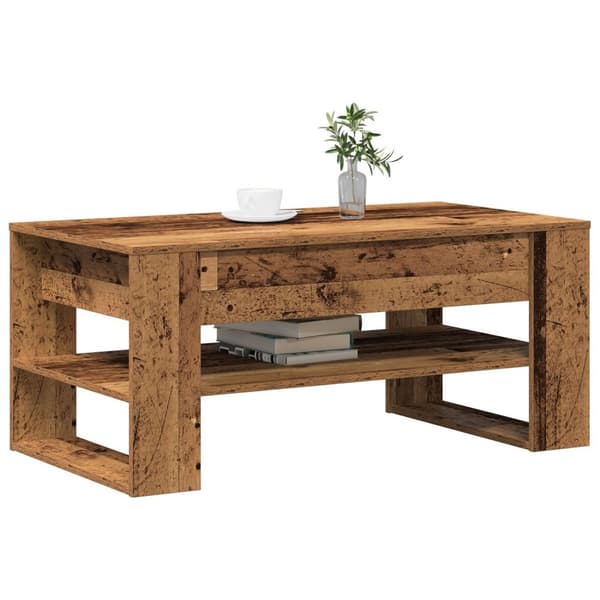 vidaXL Kaffebord i Gamle Tre 102x55x45 cm Laget av Tre