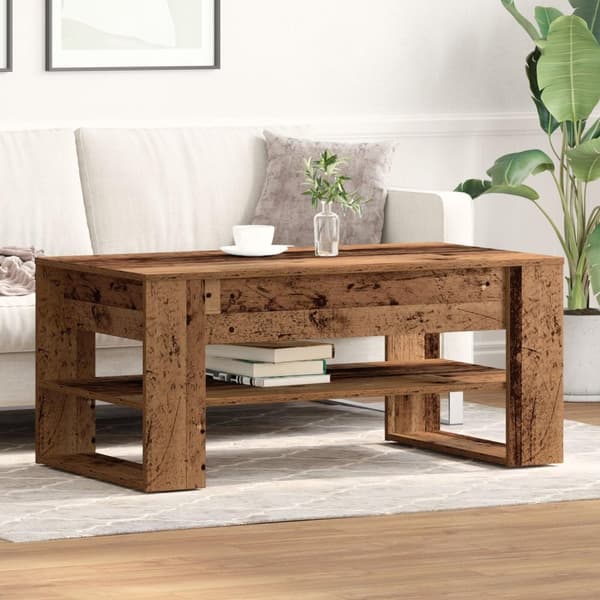 vidaXL Kaffebord i Gamle Tre 102x55x45 cm Laget av Tre