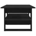 Miniatyrbilde 8 av 10: vidaXL Kaffebord Svart Eik 102x55x42 cm Konstruert Tre