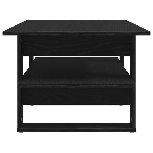 vidaXL Kaffebord Svart Eik 102x55x42 cm Konstruert Tre