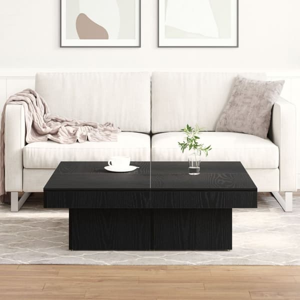 vidaXL Kaffebord Svart ek Trä 90*90*28 cm Hållbart Kaffebord