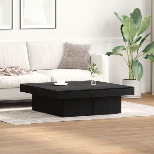vidaXL Kaffebord Svart ek Trä 90*90*28 cm Hållbart Kaffebord