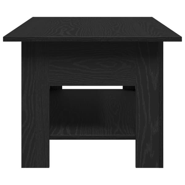 vidaXL Kaffebord svart eik 102x55x42 cm konstruert tre