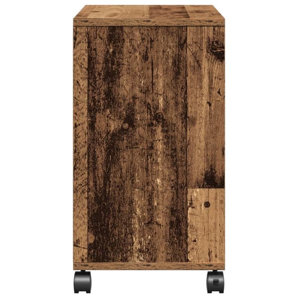 vidaXL Sidebord med Hjul i Gammelt Tre 50x30x55 cm av Ingeniørtre