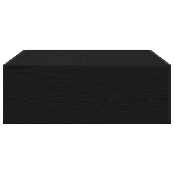 vidaXL Kaffe Bord Svart ek Trä 100 x 100 x 35 cm Hållbar Kaffe Bord