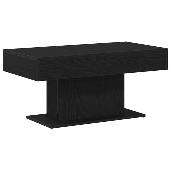 vidaXL Kaffe Bord Svart ek Trä 96.1 x 50 x 44.8 cm Hållbart Kaffe Bord