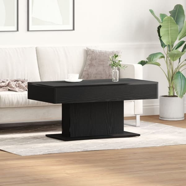 vidaXL Kaffe Bord Svart ek Trä 96.1 x 50 x 44.8 cm Hållbart Kaffe Bord