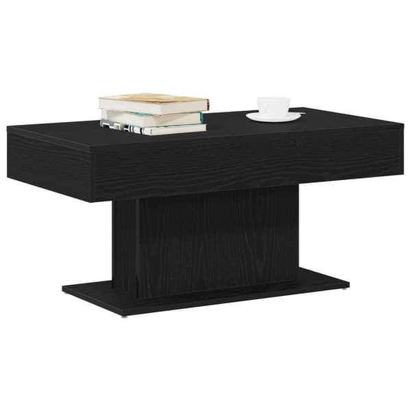 vidaXL Kaffe Bord Svart ek Trä 96.1 x 50 x 44.8 cm Hållbart Kaffe Bord
