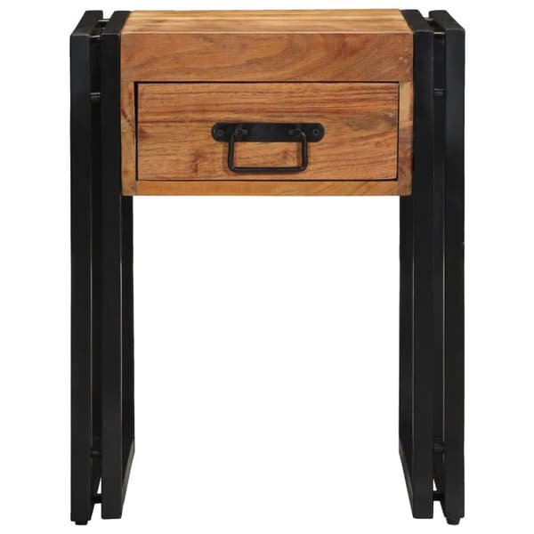 vidaXL Sidebord 40x40x50 cm Massivt Akasietre