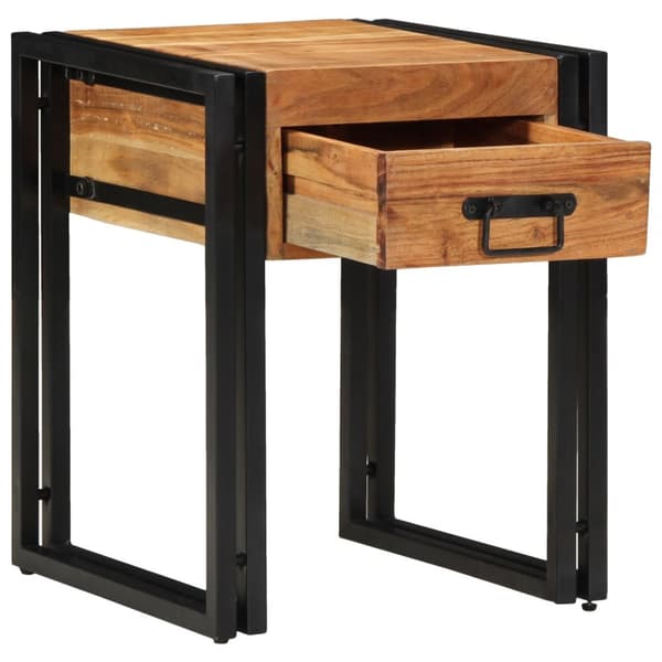 vidaXL Sidebord 40x40x50 cm Massivt Akasietre