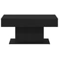 Miniatyrbillede 7 af 10: vidaXL Kaffebord Sort egetræ Træ 96,1 x 50 x 44,8 cm Holdbart