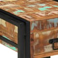 Miniatyrbilde 9 av 11: vidaXL Endebord med skuff Svart 40x40x50 cm Solid gjenvunnet tre