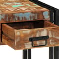 Miniatyrbilde 10 av 11: vidaXL Endebord med skuff Svart 40x40x50 cm Solid gjenvunnet tre