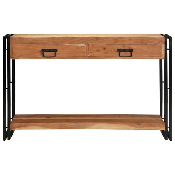 vidaXL Konsollbord 120x33x75 cm Solid tre Akasie
