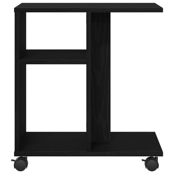 vidaXL Sidobord Svart ek Konstruerat trä Kompakt Lättvikts Sidobord