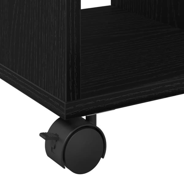 vidaXL Sidobord Svart ek Konstruerat trä Kompakt Lättvikts Sidobord