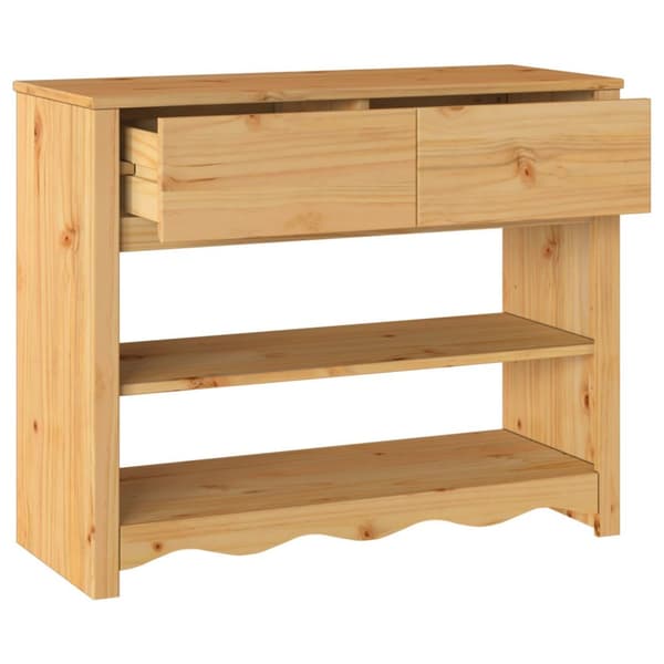 vidaXL Konsollbord ""DRAMMEN"" 89,5x37x73 cm Solid Tre Furu