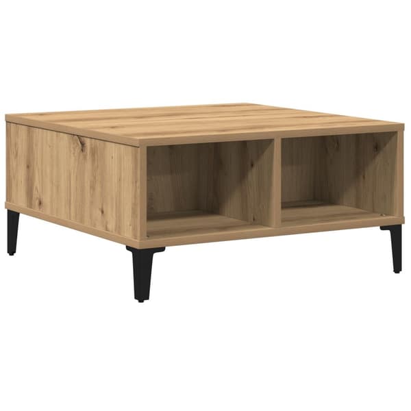 vidaXL Kaffebord Artisan Eik 60x60x30 cm Konstruert Tre