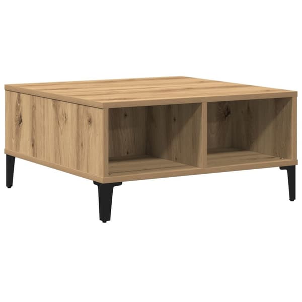 vidaXL Kaffebord Artisan Eik 60x60x30 cm Konstruert Tre