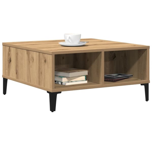 vidaXL Kaffebord Artisan Eik 60x60x30 cm Konstruert Tre