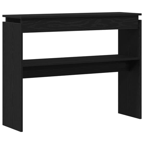 vidaXL Konsolbord Svart ek Massiv ek 80 x 30 x 102 cm Konsolbord