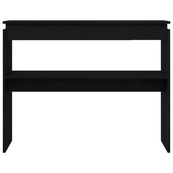 vidaXL Konsolbord Svart ek Massiv ek 80 x 30 x 102 cm Konsolbord