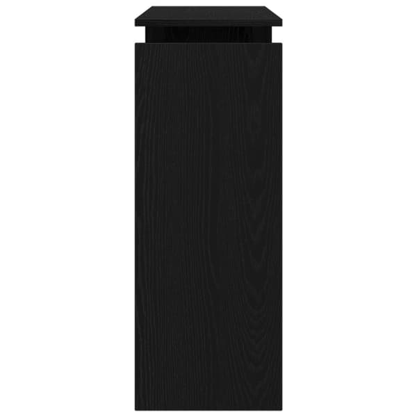 vidaXL Konsolbord Svart ek Massiv ek 80 x 30 x 102 cm Konsolbord