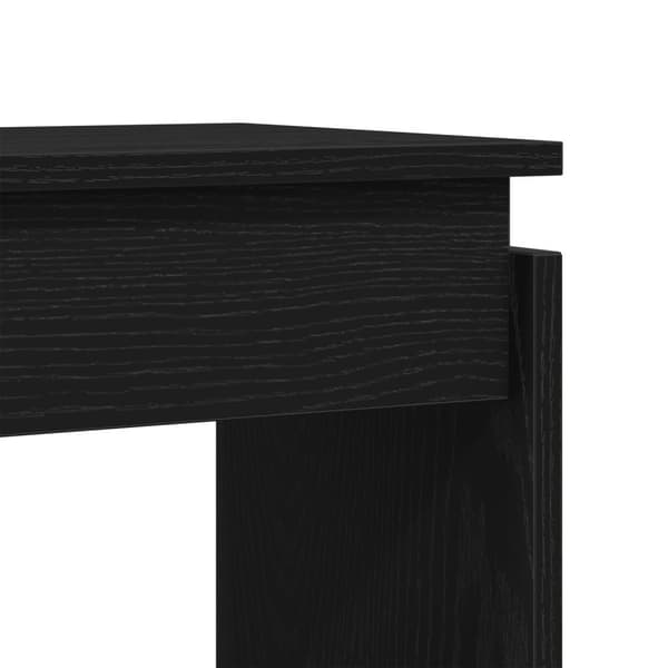 vidaXL Konsolbord Svart ek Massiv ek 80 x 30 x 102 cm Konsolbord