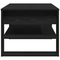 Miniatyrbillede 8 af 10: vidaXL Sofabord Sort egetræ Konstrueret træ 102 cm x 55 cm x 45 cm