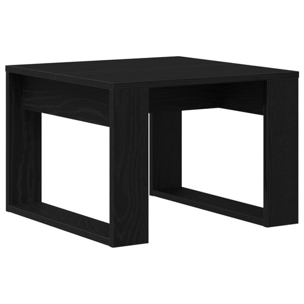 vidaXL Sofabord Sort eg Træ 50 x 50 x 35 cm Holdbar Sofabord