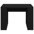Miniatyrbillede 7 af 10: vidaXL Sofabord Sort eg Træ 50 x 50 x 35 cm Holdbar Sofabord
