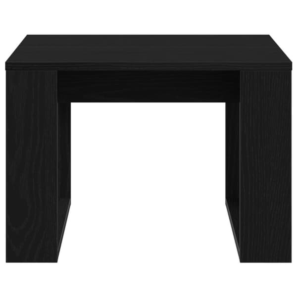 vidaXL Sofabord Sort eg Træ 50 x 50 x 35 cm Holdbar Sofabord